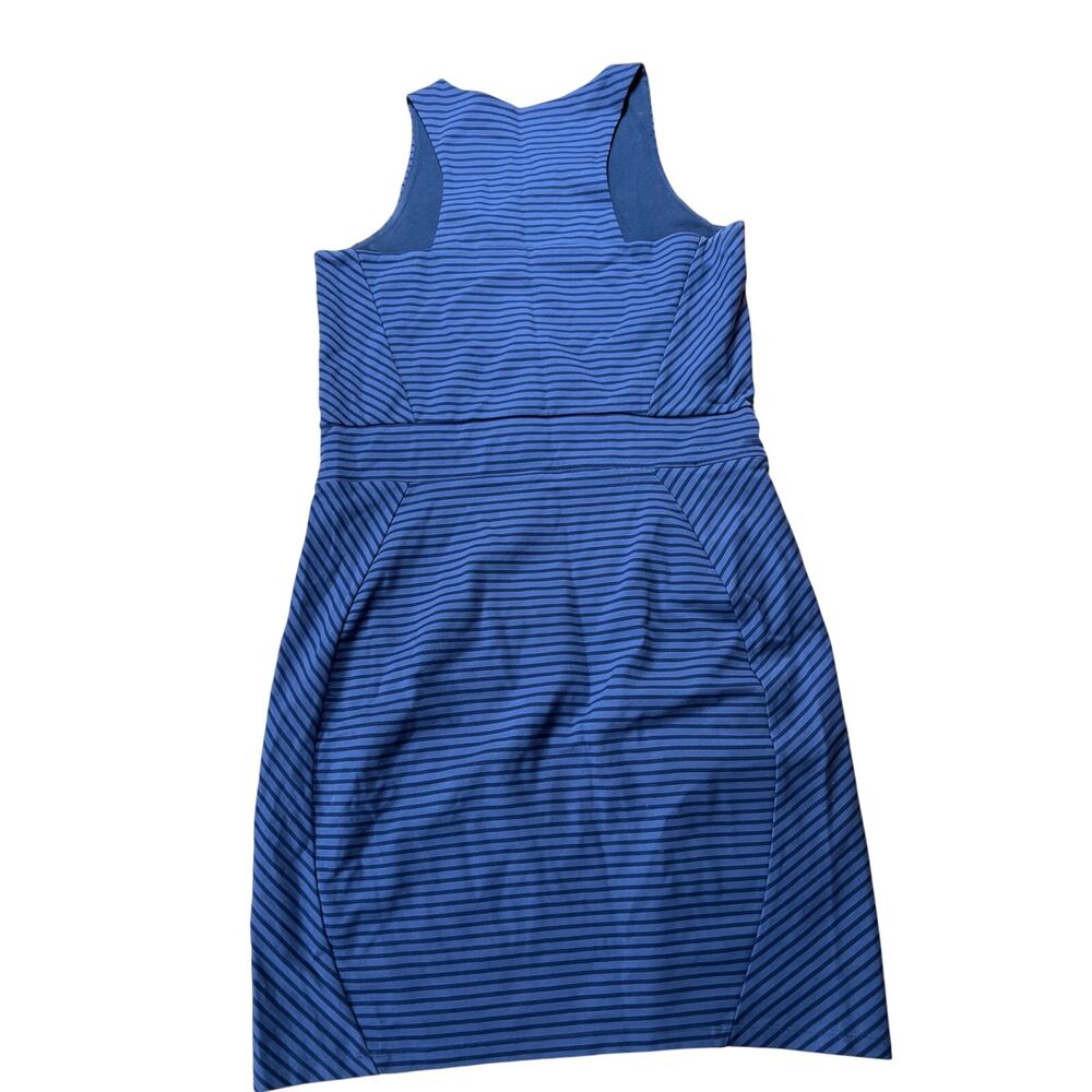 Toad&Co Blue Striped Athletic Dress With Pocket Size Large - Picture 3 of 5
